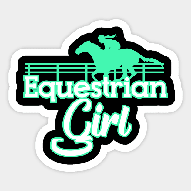 Rider Girl | Horse Riding Animal Sticker by DesignatedDesigner